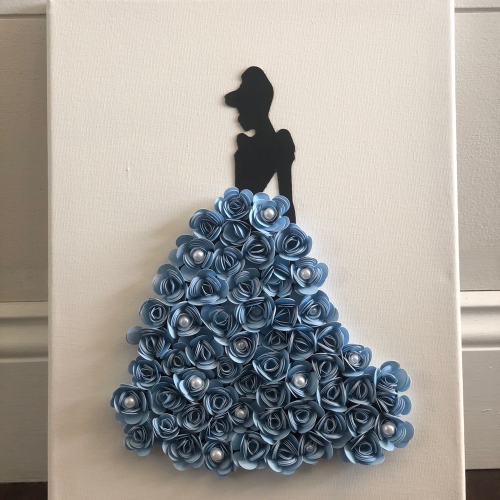 Princess silhouette canvas